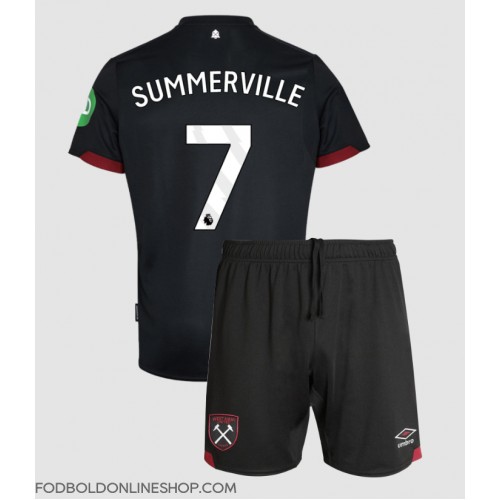 West Ham United Crysencio Summerville #7 Udebane Trøje Børn 2024-25 Kortærmet (+ Korte bukser)